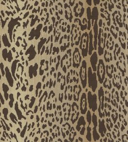 Velours Leopard Fabric by Nobilis Taupe