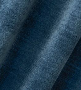 Venetian Linen Velvet Fabric by Volga Linen Midnight Blue