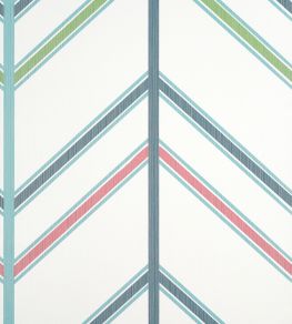 Ventura Wallpaper by Thibaut Blue And Pink