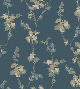 Vera Wallpaper by Borastapeter Navy