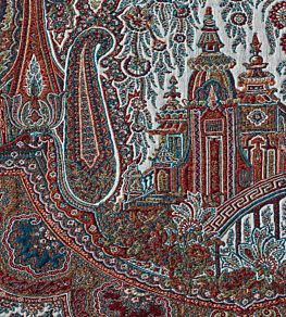 Victoria Fabric by de Le Cuona Ruby
