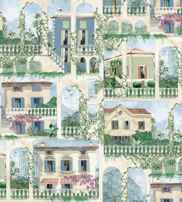Villa Como Fabric by Osborne & Little Azure