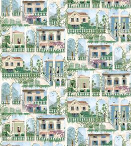 Villa Como Wallpaper by Osborne & Little Azure
