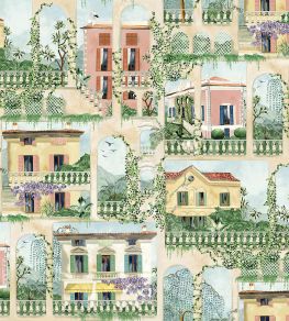 Villa Como Fabric by Osborne & Little Terracotta