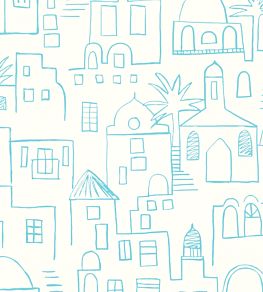 Teeny Santorini Wallpaper by Villa Nova 1