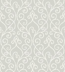Vine Elegance Textile Wallpaper by Today Interiors Grey