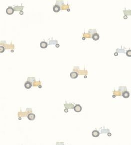 Vintage Tractor Wallpaper by Casadeco Naturel