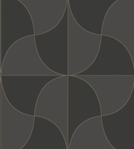 Virevolte Wallpaper by Casadeco Noir Reglisse