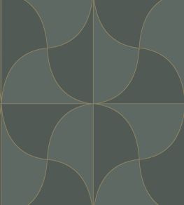Virevolte Wallpaper by Casadeco Vert Taiga