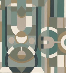 Vitrail Wallpaper by Casamance Celadon/Kaki