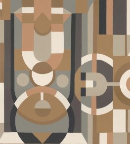 Vitrail Wallpaper by Casamance Mordore/Anthracite