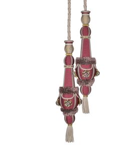 Volanges Double Tassels Tieback Trimming by Houles Rouge Cardinalis
