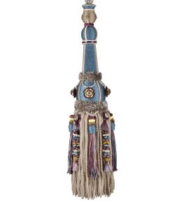 Volanges Tassel Tieback Trimming by Houles Blue Nattier