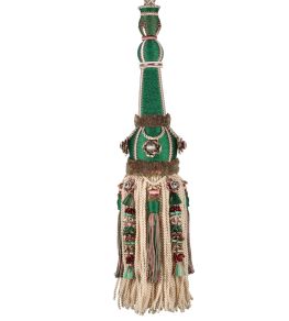 Volanges Tassel Tieback Trimming by Houles Vert Malachite