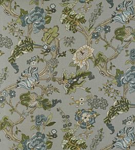 Braemore Fabric by Warwick Eau Dnil