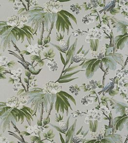 Sandringham Fabric by Warwick Eau Dnil