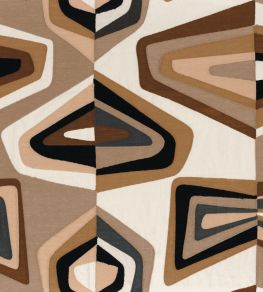 West Dream Fabric by Casamance Praline Noir