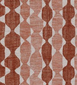 Whittle Fabric by Fermoie Rust Red