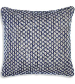 Wicker Cushion by Fermoie Blue