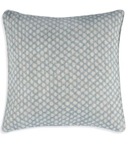 Wicker Cushion by Fermoie Light Blue
