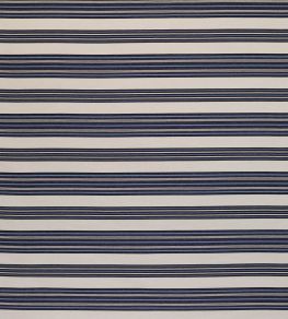 Wide Kelim Stripe Fabric by Madeaux 1 Indigo
