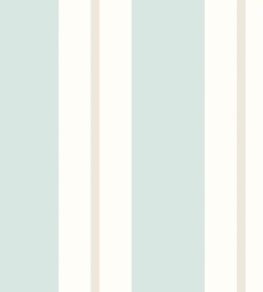 Wide Multi Stripe Wallpaper by Ohpopsi Seafoam