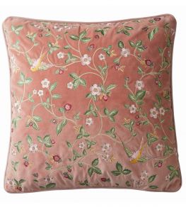 Wild Strawberry Cushion 50 x 50cm by Clarke & Clarke Blush