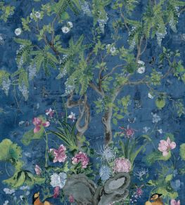 Wild Wisteria Mural by Thibaut Navy