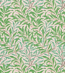 Willow Bough Wallpaper by Morris & Co Pink/Leaf Green