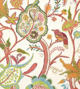 Windsor Wallpaper by Thibaut Cream And Red