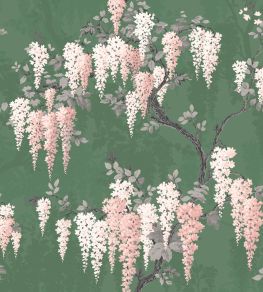 Wisteria Wallpaper by Woodchip & Magnolia Botanical Green
