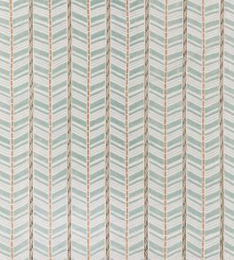 Woodbridge Stripe Fabric by Nina Campbell Aqua