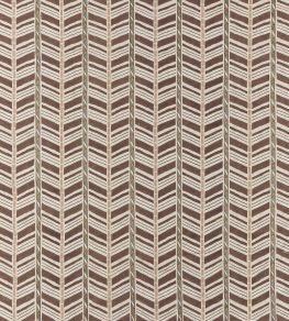 Woodbridge Stripe Fabric by Nina Campbell Chocolate