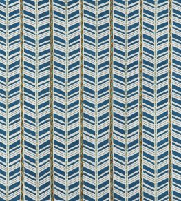 Woodbridge Stripe Fabric by Nina Campbell Indigo