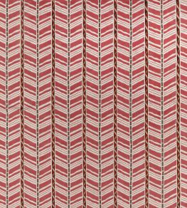 Woodbridge Stripe Fabric by Nina Campbell Red