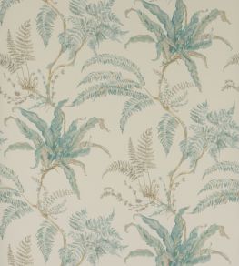 Woodfern Wallpaper by Colefax and Fowler Aqua
