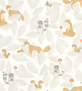 Woodland Friends Wallpaper by Casadeco Gris Duvet