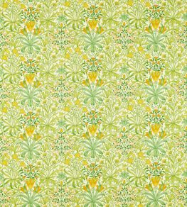 Woodland Weeds Fabric by Morris & Co Sap Green