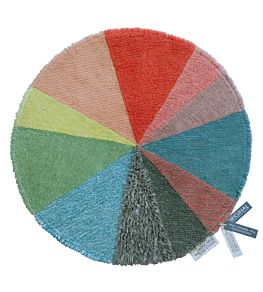 Woolable Pie Chart Rug by Lorena Canals Multicoloured