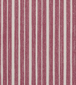 York Stripe Outdoor Fabric by Fermoie Fuschia