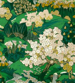 Yu Garden Wallpaper by Coordonne Emerald
