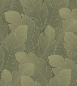 Yuto Wallpaper by Casadeco Vert Feuille