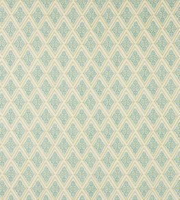 Zadie Fabric by Jane Churchill Aqua/Lime