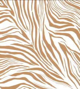 Zebra Mural by Caselio Blanc Beige