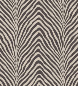 Zebra Wallpaper by Warner House Espresso