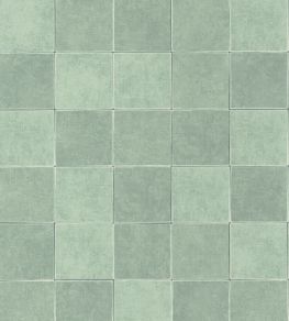 Zelliges Wallpaper by Casadeco Vert Celadon
