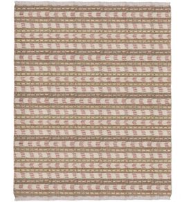 Zig Zag Rug by GP & J Baker Red/Ochre