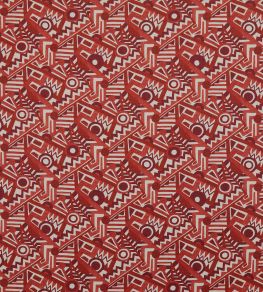 Zig Zag Linen Fabric by Liberty Vesuvio