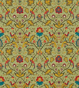 Oiseaux De Paradis Fabric by Zoffany Olivine