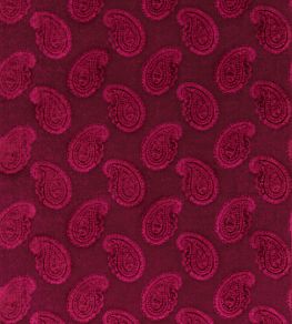Orissa Velvet Fabric by Zoffany Burgundy